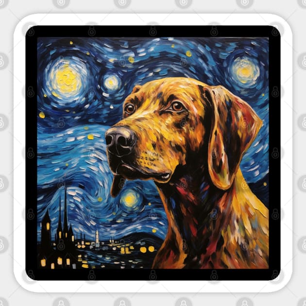 Plott hound Painting Sticker by NatashaCuteShop